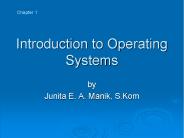 Introduction to Operating Systems