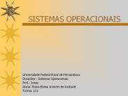 SISTEMAS OPERACIONAIS