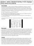 Session 1: Skills ? Sentence-building ? Core Language, Every Lesson and Creativity PowerPoint PPT Presentation