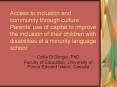 Access to inclusion and community through culture: Parents PowerPoint PPT Presentation