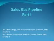 Sales Gas Pipeline Part I