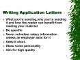 Writing Application Letters PowerPoint PPT Presentation