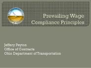 Prevailing Wage Compliance Principles