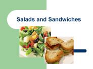 Salads and Sandwiches