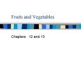 Fruits and Vegetables PowerPoint PPT Presentation