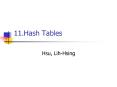 11.Hash Tables PowerPoint PPT Presentation