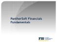 PantherSoft Financials Fundamentals PowerPoint PPT Presentation