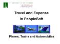 Travel and Expense PowerPoint PPT Presentation