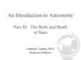 An Introduction to Astronomy Part XI: The Birth and Death of Stars PowerPoint PPT Presentation