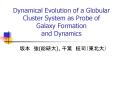 Dynamical Evolution of a Globular Cluster System as Probe of Galaxy Formation and Dynamics PowerPoint PPT Presentation