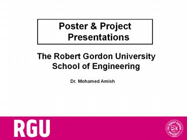 The Robert Gordon University