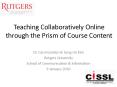 Teaching Collaboratively Online through the Prism of Course Content PowerPoint PPT Presentation