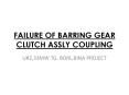 FAILURE OF BARRING GEAR CLUTCH ASSLY COUPLING PowerPoint PPT Presentation