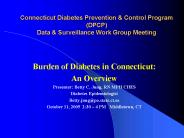 Connecticut Diabetes Prevention