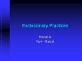 Exclusionary Practices PowerPoint PPT Presentation