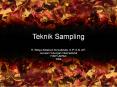 Teknik Sampling PowerPoint PPT Presentation