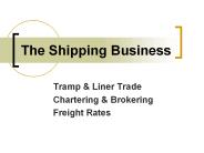 The Shipping Business