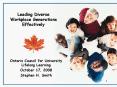 Leading Diverse Workplace Generations Effectively PowerPoint PPT Presentation