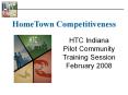 HTC Indiana Pilot Community Training Session February 2008 PowerPoint PPT Presentation
