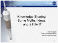 Knowledge Sharing: Some Myths, Ideas, and a little IT PowerPoint PPT Presentation