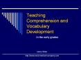 Teaching%20Comprehension%20and%20Vocabulary%20Development PowerPoint PPT Presentation