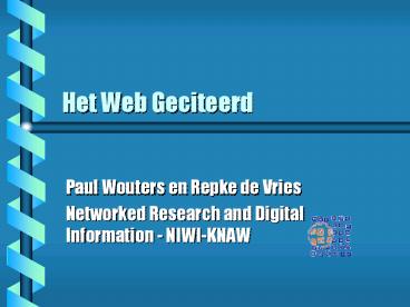 Het Web Geciteerd
