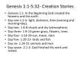 Genesis 1:1-5:32- Creation Stories PowerPoint PPT Presentation