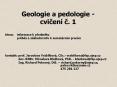 Geologie a pedologie - cvicen PowerPoint PPT Presentation