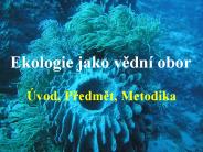 Ekologie jako vedn