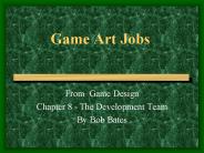 Game Art Jobs
