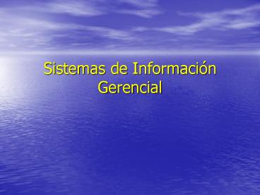 Sistemas de Informaci