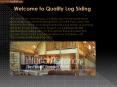 quality log siding for sale