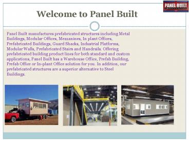 panel built metal building