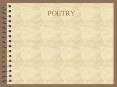 POETRY PowerPoint PPT Presentation