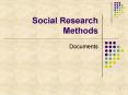 Social Research Methods PowerPoint PPT Presentation