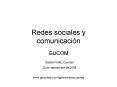 Redes sociales y comunicaci PowerPoint PPT Presentation