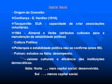 Capital Social