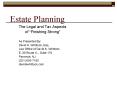 Estate Planning PowerPoint PPT Presentation