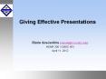 Giving Effective Presentations PowerPoint PPT Presentation