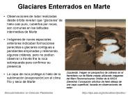 Glaciares Enterrados en Marte