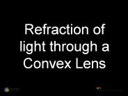 Refraction of light through a Convex Lens