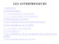 LES ANTIDEPRESSEURS PowerPoint PPT Presentation