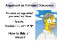 Argument as Rational Discourse PowerPoint PPT Presentation
