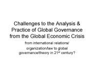 Challenges to the Analysis