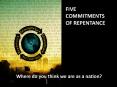 FIVE COMMITMENTS OF REPENTANCE PowerPoint PPT Presentation