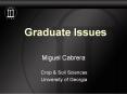 Graduate Issues PowerPoint PPT Presentation