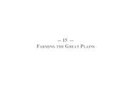-- 15 -- FARMING THE GREAT PLAINS