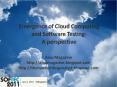 Emergence of Cloud Computing and Software Testing- A perspective PowerPoint PPT Presentation