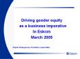 Driving gender equity PowerPoint PPT Presentation