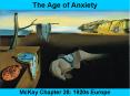 The Age of Anxiety PowerPoint PPT Presentation